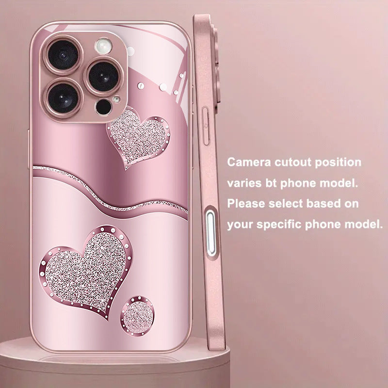 Curve Double Heart Hard Case for iPhone - 图片 6