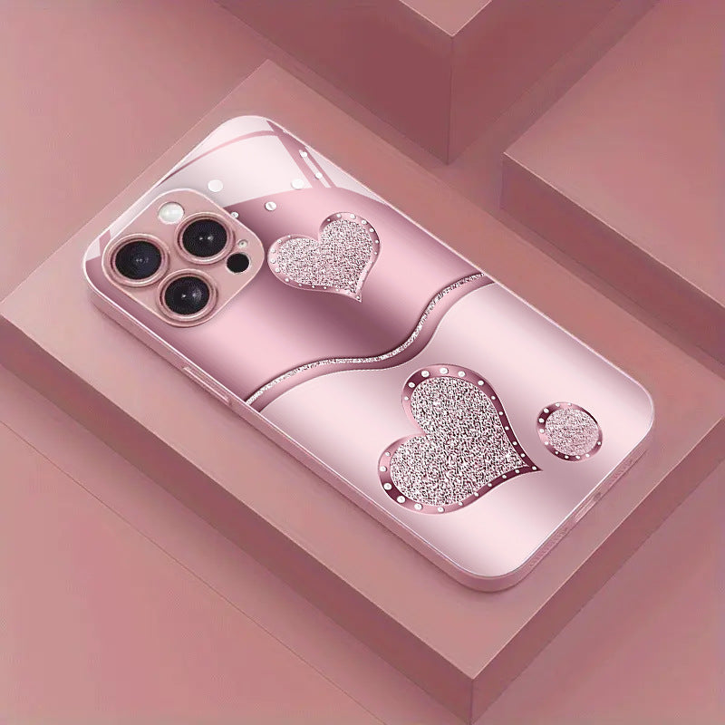 Curve Double Heart Hard Case for iPhone - 图片 3