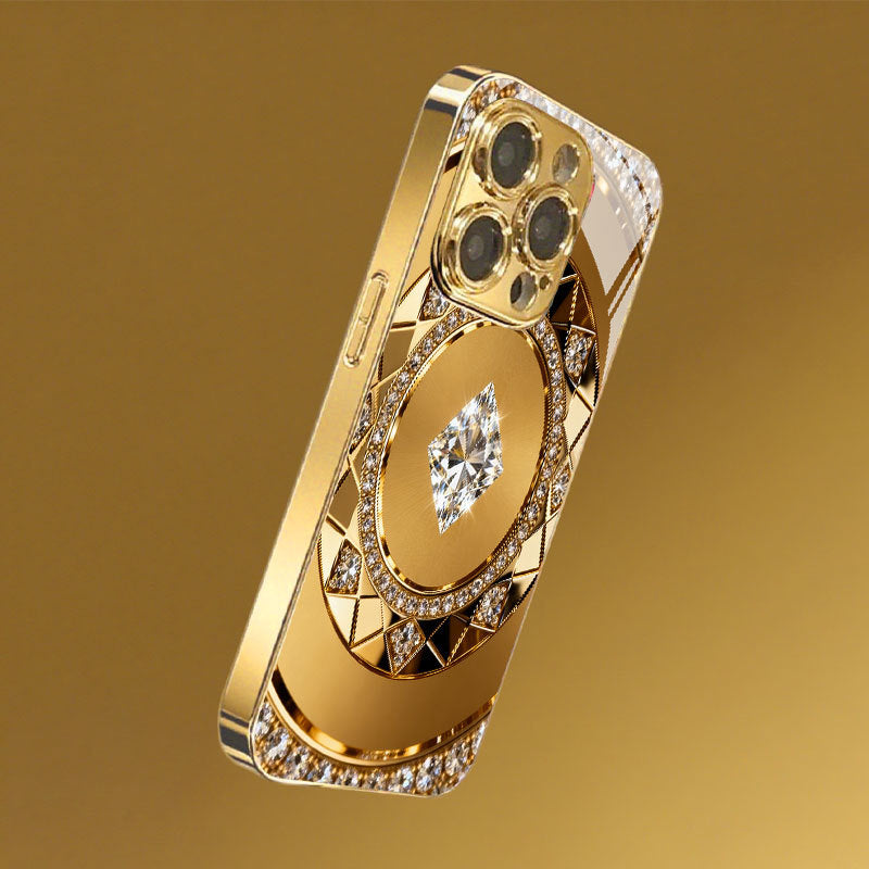 Gold Compass Pattern Hard Case for iPhone - 图片 3