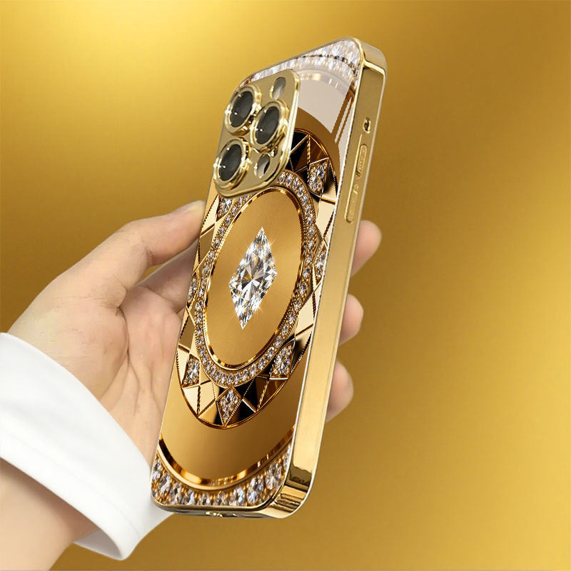 Gold Compass Pattern Hard Case for iPhone - 图片 6