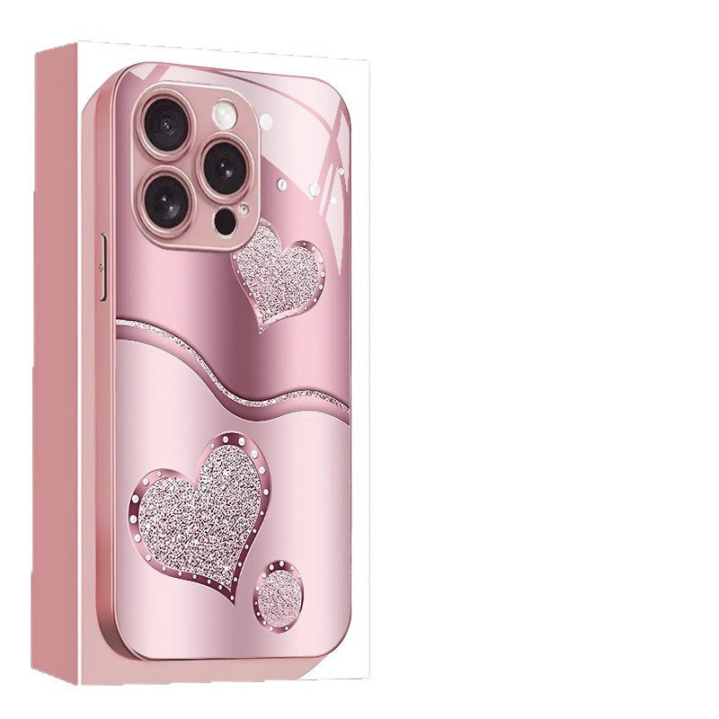 Curve Double Heart Hard Case for iPhone - 图片 5