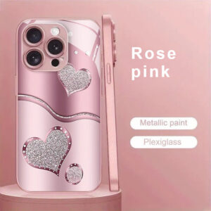 Curve Double Heart Hard Case for iPhone