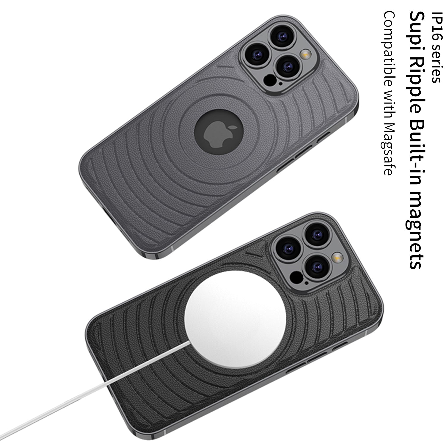 Leather Shockproof Magnetic Cover For iPhone - 图片 5