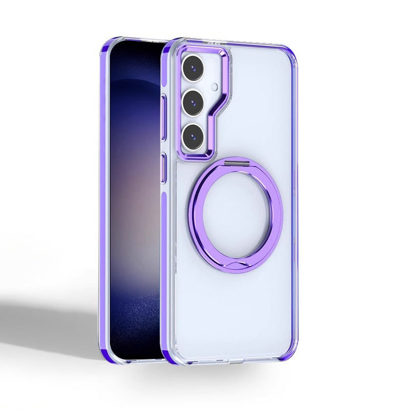 Metal Magnetic Bracket Anti-fall Protective Phone Case For Galaxy - 图片 4