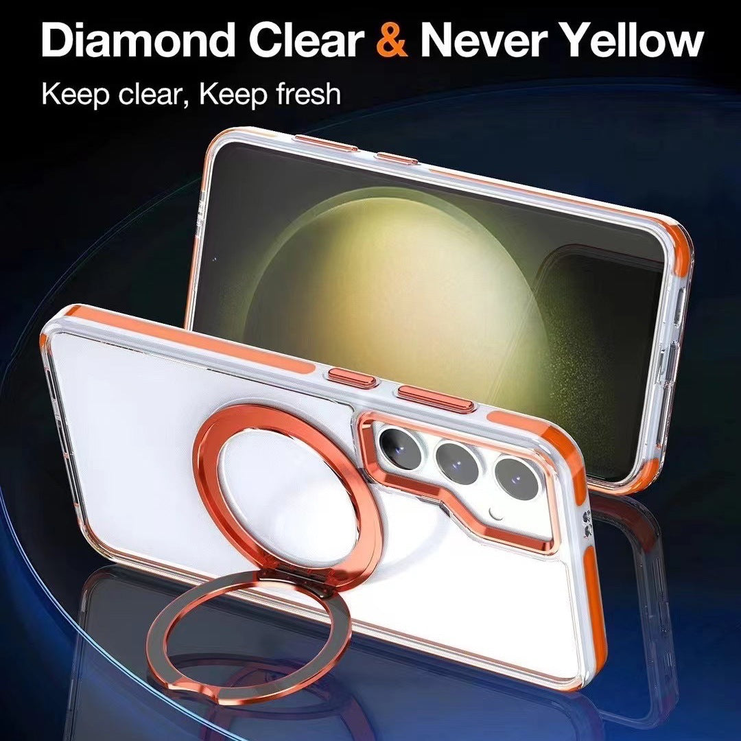 Metal Magnetic Bracket Anti-fall Protective Phone Case For Galaxy - 图片 7