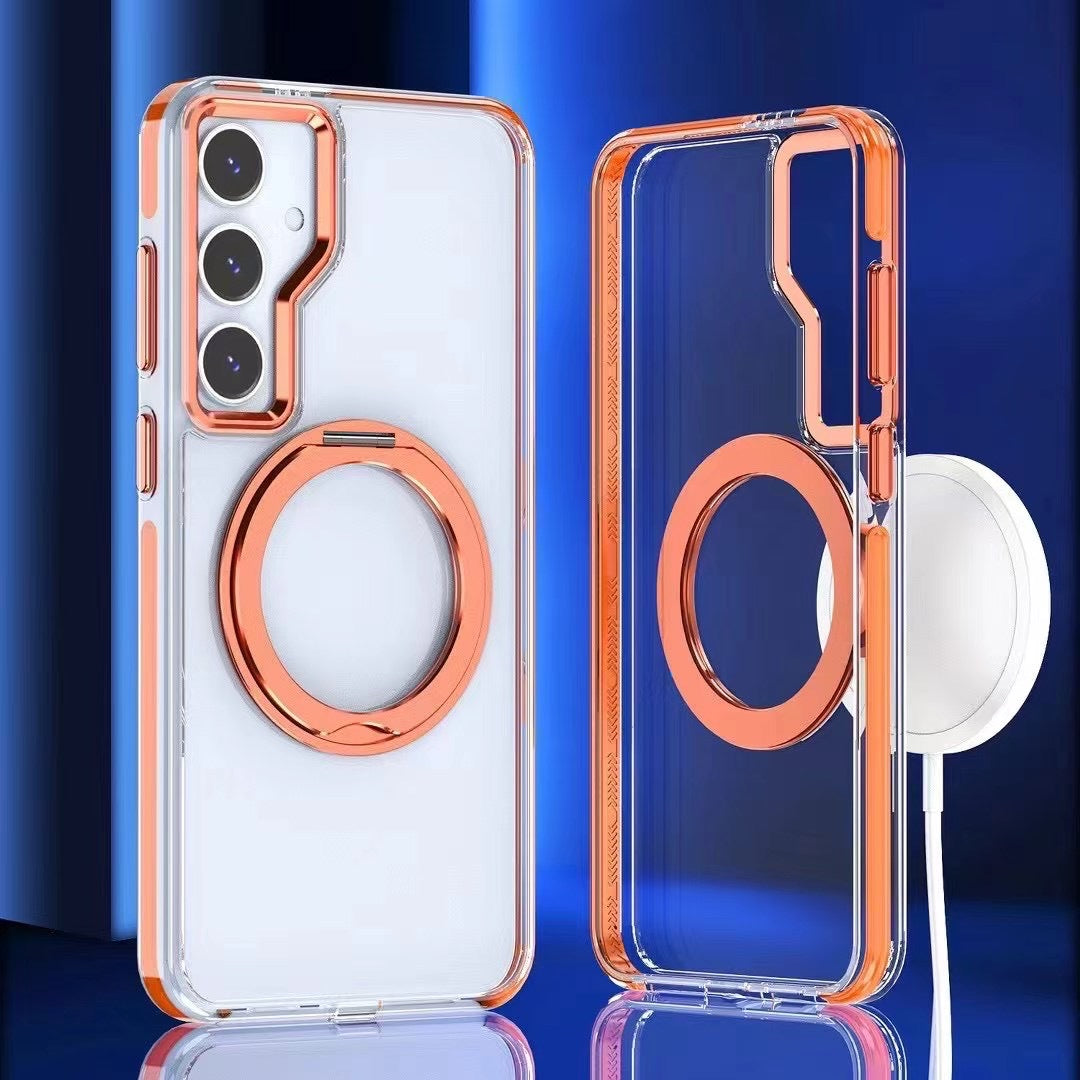 Metal Magnetic Bracket Anti-fall Protective Phone Case For Galaxy - 图片 9