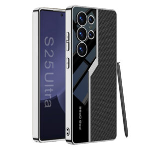 Electroplated Leather Anti-fall Protective Phone Case For Galaxy S26 S25 S24 S23 Ultra Plus